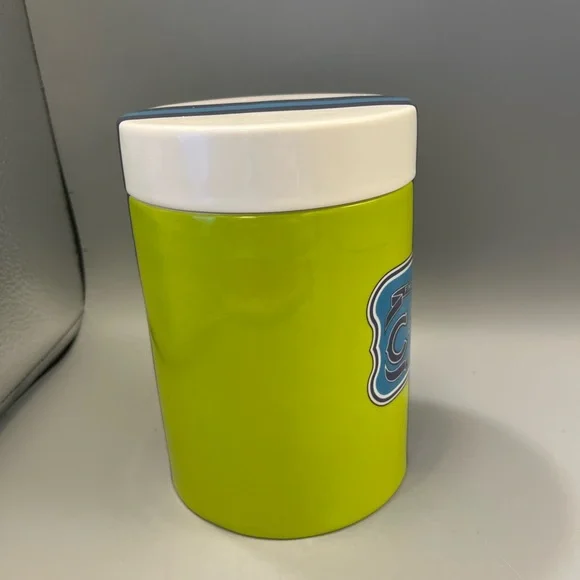 Jonathan Adler Happy Chic "Carbs" Ceramic Carnaby Canister Gasket Seal EUC - Picture 3 of 12